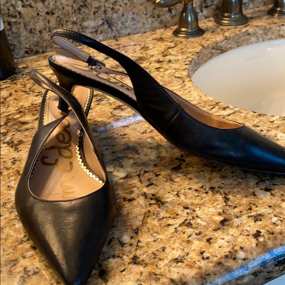 Black Sam Edelman kitten heels